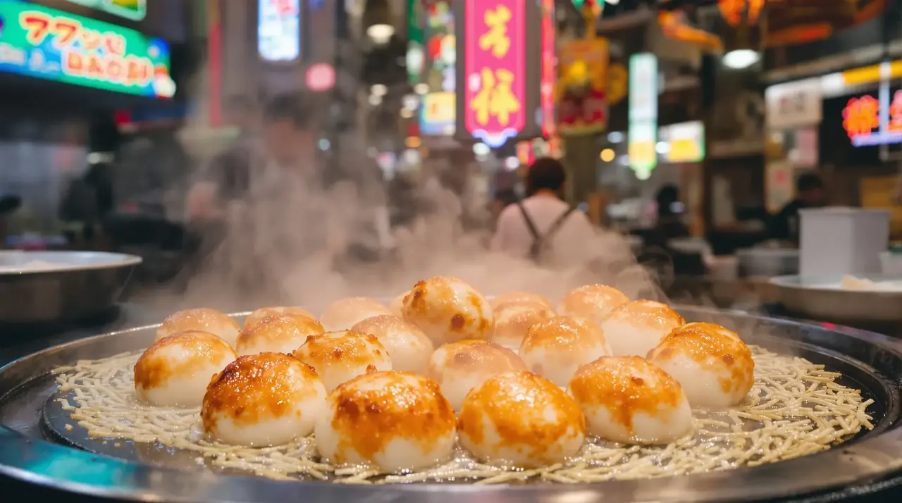 夜市里的章鱼烧